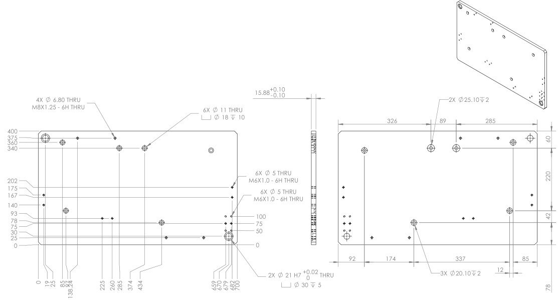 Mechanical Drawing Abbreviations And Symbols Custom CNC Machine Parts   Detailed Drawing 